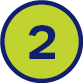 Green and blue number 2 icon